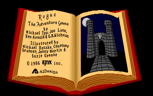 Rogue Amiga Screenshot: The game information screen.
