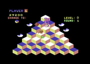 Q*bert for Commodore 64 - Here comes the snake!