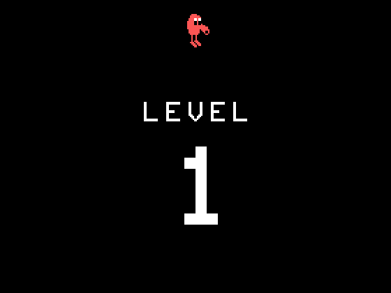Q*bert TI-99/4A Screenshot: Ready for level 1?