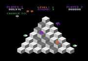 Q*bert for Atari 5200 - The third level, where Ugh and Wrong-Way first appear...