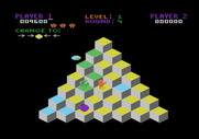 Q*bert for Atari 5200 - Slick and Sam changes tiles back to the wrong color...