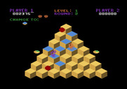 Q*bert for Atari 5200 - Watch out for the snake!