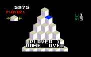 Q*bert for Intellivision - Game over.