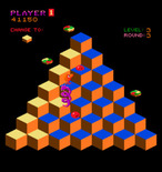 Q*bert for Arcade - Running from the snake...