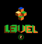 Q*bert for Arcade - Level 2 start.