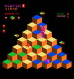 Q*bert for Arcade - You need to jump on each block twice here.
