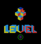 Q*bert for Arcade - Level 3 start.