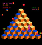 Q*bert for Arcade - Use the spinning discs to evade the snake.