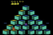 Q*bert for Atari 2600 - Game start; here comes the purple ball!