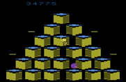 Q*bert for Atari 2600 - Q*bert is hit again, and it's game over this time...