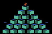 Q*bert for Atari 2600 - Starting screen.