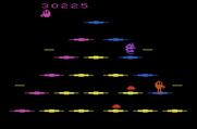 Q*bert for Atari 2600 - This round has mysterious, invisible cube walls.