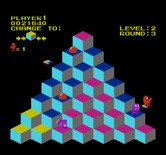 Q*bert for NES / Famicom - Evading the snake...