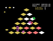 Q*bert for Sega SG-1000 - I was caught by a creature!