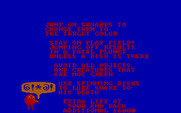 Q*bert for IBM PC/Compatibles - Game instructions.