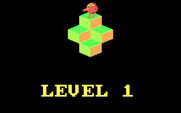 Q*bert for IBM PC/Compatibles - Ready to begin level 1?