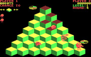 Q*bert for IBM PC/Compatibles - Here comes Coily, the snake!