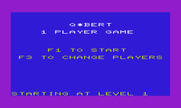 Q*bert for Commodore VIC-20 - Title screen.