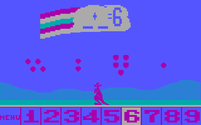 Up & Add 'Em IBM PC/Compatibles Screenshot: One of the more difficult problems in the game.