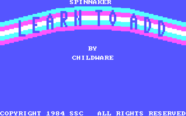 Up & Add 'Em IBM PC/Compatibles Screenshot: Title screen.