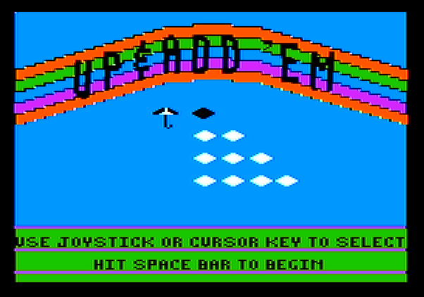 Up & Add 'Em Apple II Screenshot: Select a skill level...