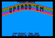 Up & Add 'Em for Apple II - Title screen.