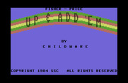 Up & Add 'Em for Commodore 64 - Title screen (Fisher-Price release).