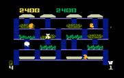 BurgerTime for Intellivision - Start of the second level.