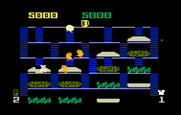 BurgerTime for Intellivision - Here come the bad guys, better run!