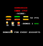 BurgerTime for Arcade - (Japanese DECO Cassette System version).