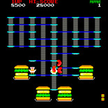 BurgerTime for Arcade - Level complete.