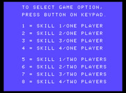BurgerTime for ColecoVision - Select a game option.