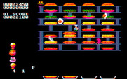 BurgerTime for IBM PC/Compatibles - This level features epic burgers and lots of little ladders!