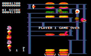 BurgerTime for IBM PC/Compatibles - Game over.