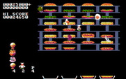BurgerTime for IBM PC/Compatibles - This level features epic burgers and lots of little ladders!