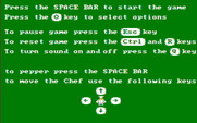BurgerTime for IBM PC/Compatibles - Game instructions.