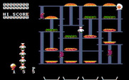 BurgerTime for IBM PC/Compatibles - Game start.