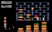 BurgerTime for IBM PC/Compatibles - The burgers are nearly completed...
