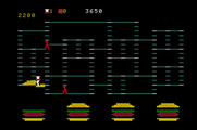 BurgerTime for Mattel Aquarius - Level one almost completed!