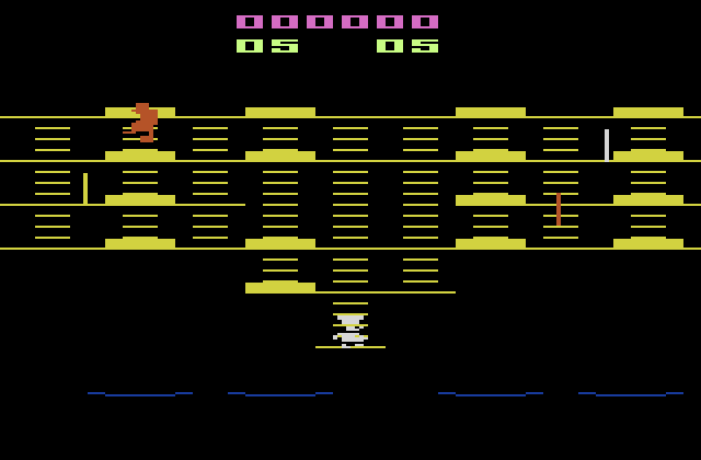 BurgerTime Atari 2600 Screenshot: Starting screen.