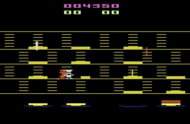 BurgerTime Atari 2600 Screenshot: I was caught!
