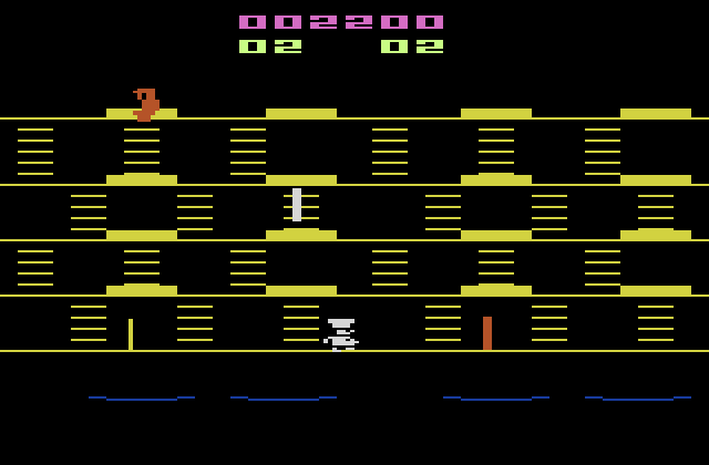 BurgerTime Atari 2600 Screenshot: Start of round two.