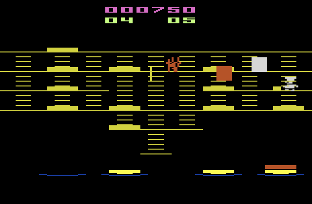 BurgerTime Atari 2600 Screenshot: The game begins!