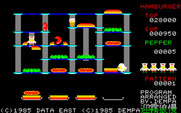 BurgerTime for Sharp X1 - Making burgers...