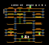 BurgerTime for NES / Famicom - Uh oh, I'm trapped!