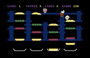 BurgerTime for Commodore 64 - I was caught!