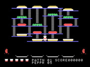 BurgerTime for TI-99/4A - Start of level one.