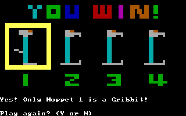 Moptown Parade IBM PC/Compatibles Screenshot: I found which character is different, and why!