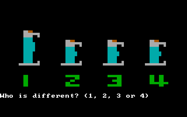 Moptown Parade IBM PC/Compatibles Screenshot: Notice anyone different here?