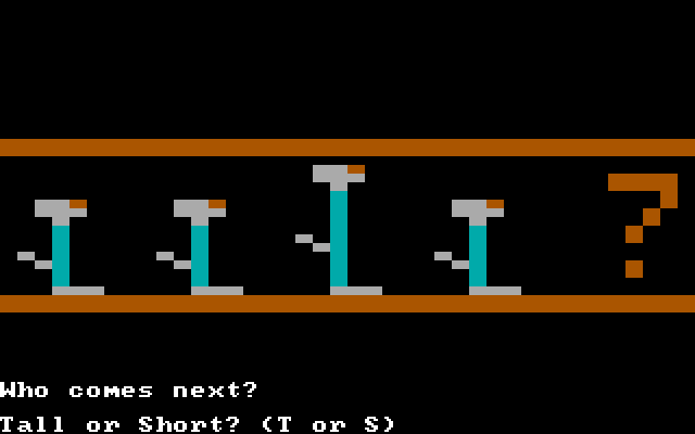 Moptown Parade IBM PC/Compatibles Screenshot: Who comes next?